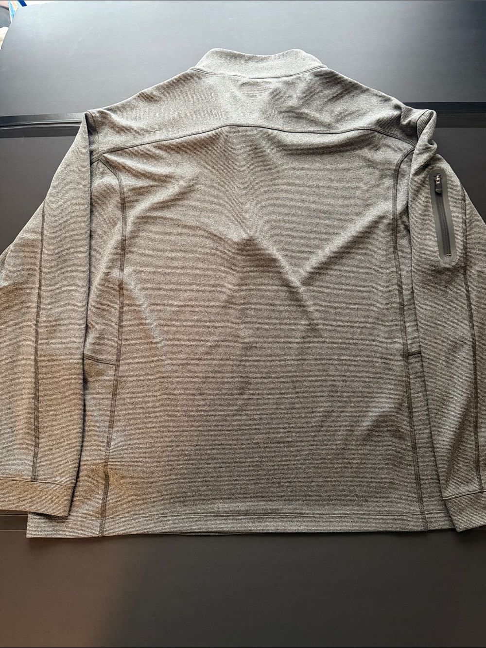 Columbia Men's Gray Half-Zip Pullover with Paw Logo - Picture 7 of 10